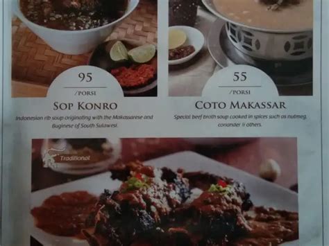 Harga menu Sulawesi at Mega Kuningan terbaru 2022.
